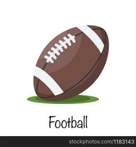 Classic american football game ball. vector illustration