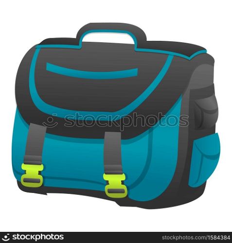 Classic backpack icon. Cartoon of classic backpack vector icon for web design isolated on white background. Classic backpack icon, cartoon style