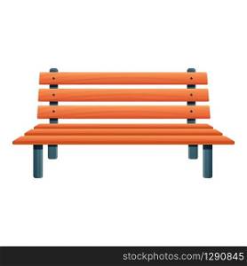 Classic bench icon. Cartoon of classic bench vector icon for web design isolated on white background. Classic bench icon, cartoon style
