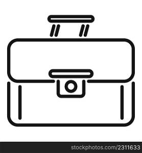 Classic briefcase icon outline vector. Business case. New bag. Classic briefcase icon outline vector. Business case