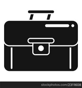 Classic briefcase icon simple vector. Business case. New bag. Classic briefcase icon simple vector. Business case