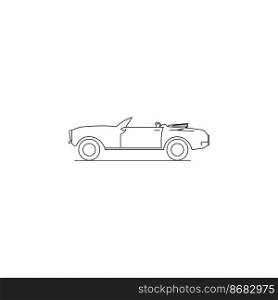 classic car icon vector illustration symbol design