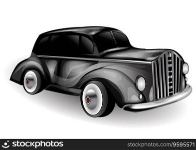 Classic car vector image
