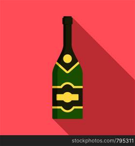 Classic champagne icon. Flat illustration of classic champagne vector icon for web design. Classic champagne icon, flat style