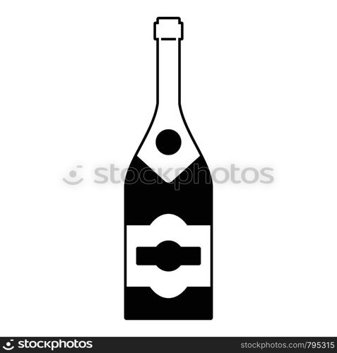 Classic champagne icon. Simple illustration of classic champagne vector icon for web design isolated on white background. Classic champagne icon, simple style