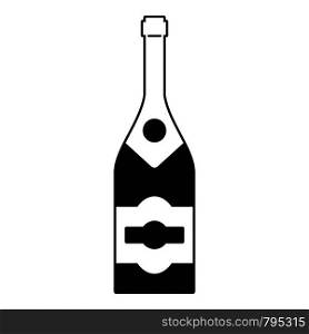 Classic champagne icon. Simple illustration of classic champagne vector icon for web design isolated on white background. Classic champagne icon, simple style