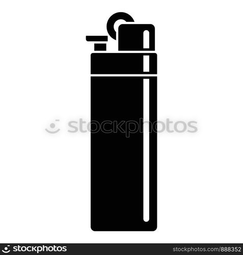 Classic cigarette lighter icon. Simple illustration of classic cigarette lighter vector icon for web design isolated on white background. Classic cigarette lighter icon, simple style