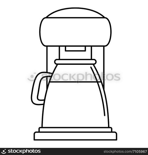 Classic coffee machine icon. Outline classic coffee machine vector icon for web design isolated on white background. Classic coffee machine icon, outline style