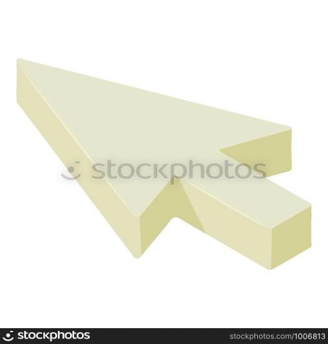 Classic cursor icon. Isometric of classic cursor vector icon for web design isolated on white background. Classic cursor icon, isometric style