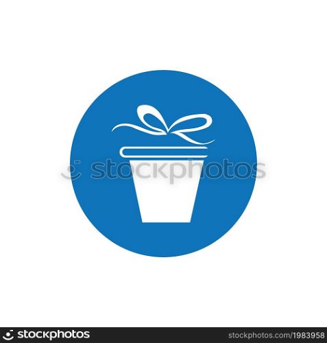classic Gift Logo Simbol Desain Template Vektor