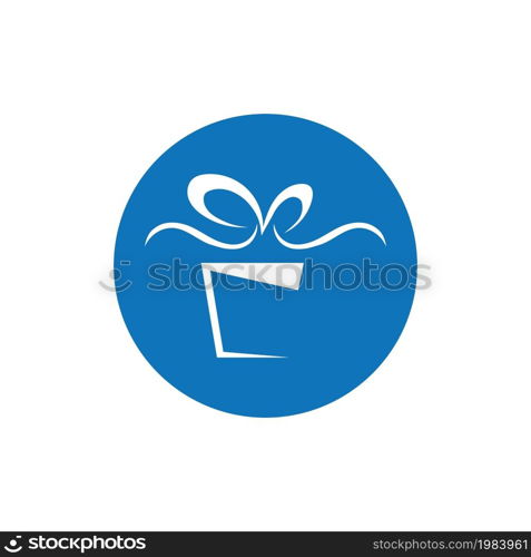 classic Gift Logo Simbol Desain Template Vektor