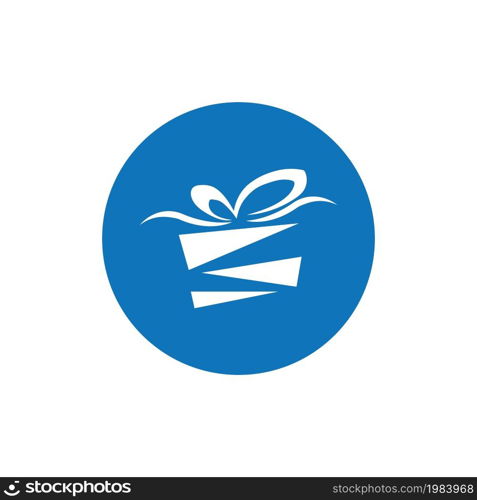 classic Gift Logo Simbol Desain Template Vektor