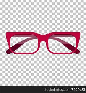 Classic glasses icon. Glasses isolated. Glasses model icons, man, women frames. Eyeglasses isolated. Hipster glasses. Club glasses. Office glasses. Metal framed geek glasses vintage. Vector glasses