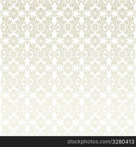 Classic gothic floral wallpaper background pattern in white and beige