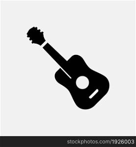classic guitar flat icon