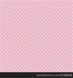 Classic japanese squama seamless pattern for textile industry, fabric design, pink color with outlines. Classic japanese squama seamless pattern for textile industry, fabric design, pink