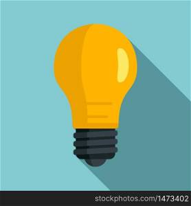 Classic light bulb icon. Flat illustration of classic light bulb vector icon for web design. Classic light bulb icon, flat style