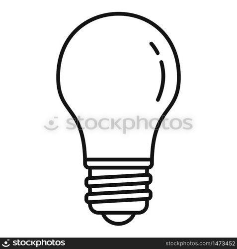 Classic light bulb icon. Outline classic light bulb vector icon for web design isolated on white background. Classic light bulb icon, outline style