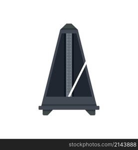 Classic metronome icon. Flat illustration of classic metronome vector icon isolated on white background. Classic metronome icon flat isolated vector