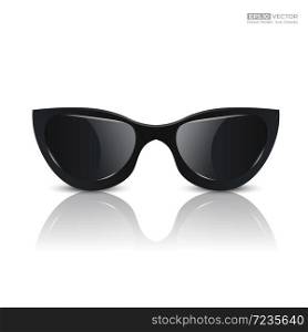 classic model sun glasses for man and women on isolate