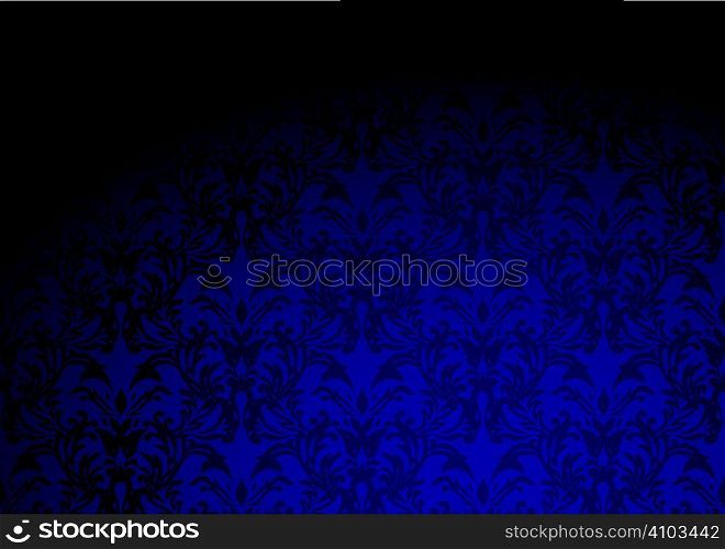 Classic purple wallpaper pattern with dark shadow and copy space