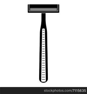 Classic razor icon. Simple illustration of classic razor vector icon for web design isolated on white background. Classic razor icon, simple style