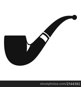 Classic smoke pipe icon simple vector. Old smoker. Cigar dad. Classic smoke pipe icon simple vector. Old smoker
