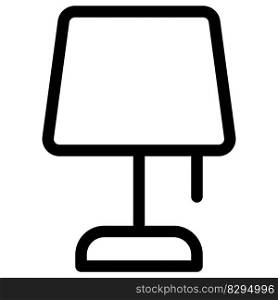 Classic styled table lamp with shade.