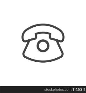 Classic telephone icon graphic design template vector isolated. Classic telephone icon graphic design template vector