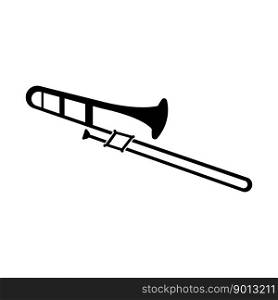 Classic trumpet logo,icon vector illustration design