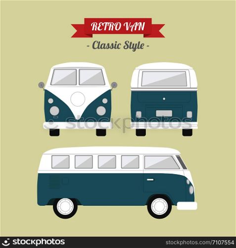 classic van, retro style
