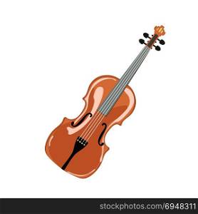 Classic violin. isolated. Classic violin. isolated on white. Vector illustration