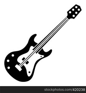 Classical electric guitar icon. Simple illustration of classical electric guitar vector icon for web. Classical electric guitar icon, simple style