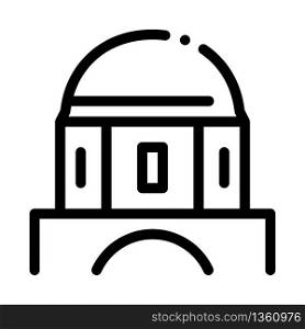 classical greek building dome icon vector. classical greek building dome sign. isolated contour symbol illustration. classical greek building dome icon vector outline illustration