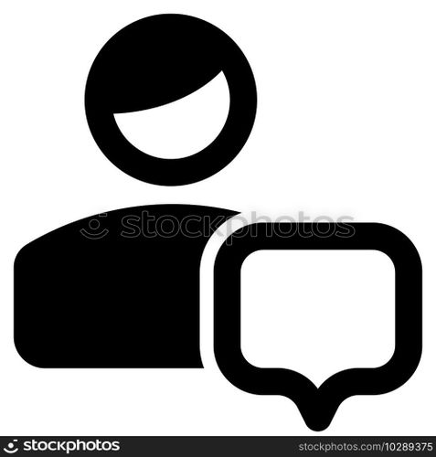 classical user using cellular chat message with speech bubble layout