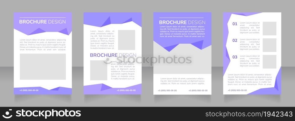 Classroom based training blank brochure layout design. Virtual setting. Vertical poster template set with empty copy space for text. Premade corporate reports collection. Editable flyer paper pages. Classroom based training blank brochure layout design