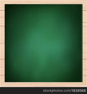 Classroom Chalkboard Vector Realistic Illustration Isolated on White Background. Green Blackboard with Wooden Frame Template. School Backdrop Design.. Realistic Classroom Chalkboard. Green Blackboard with Wooden Frame Template. School Backdrop Design. Vector Illustration.
