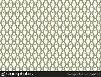 Claw of crab or pincers and circle and fire pattern on dark green background. Retro and classic seamless pattern style for design