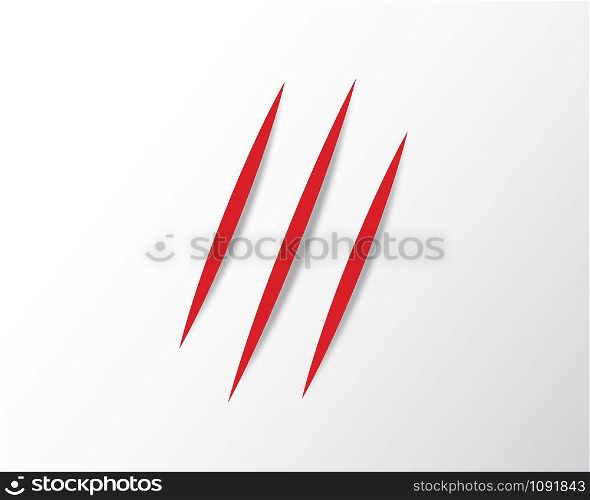 claw,scratches vector illustration design