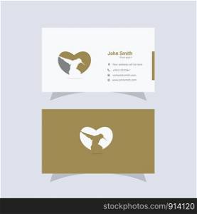 Clean and Elegant humming bird Logo and Business Card Design