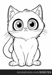  Clean and Simple Coloring Page: Ragdoll Cat for Kids