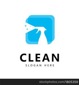 Clean and wash creative symbols company cleaning services graphic design
