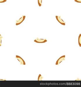 Clean banana plate pattern seamless background texture repeat wallpaper geometric vector. Clean banana plate pattern seamless vector
