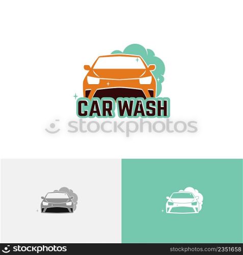 Clean Car Wash Carwash Soap Foam Spotless Auto Service Logo