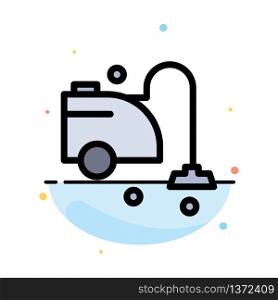 Clean, Cleaner, Cleaning, Vacuum Abstract Flat Color Icon Template