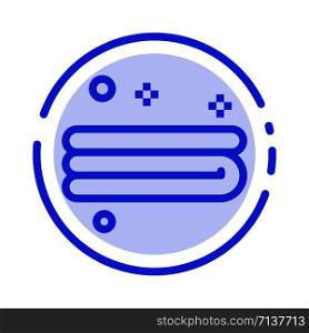 Clean, Cleaning, Towel Blue Dotted Line Line Icon