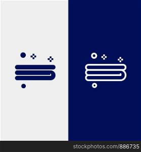 Clean, Cleaning, Towel Line and Glyph Solid icon Blue banner Line and Glyph Solid icon Blue banner