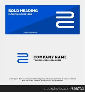 Clean, Cleaning, Towel SOlid Icon Website Banner and Business Logo Template