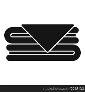 Clean cloth stack icon simple vector. Sewing machine. Cycle electronic. Clean cloth stack icon simple vector. Sewing machine