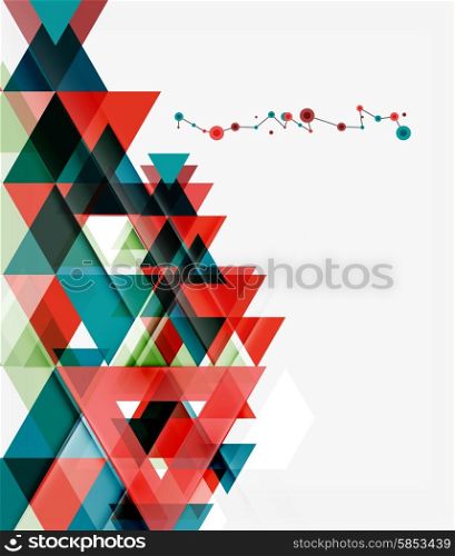 Clean colorful unusual geometric pattern design. Abstract background, online presentation website element or mobile app cover